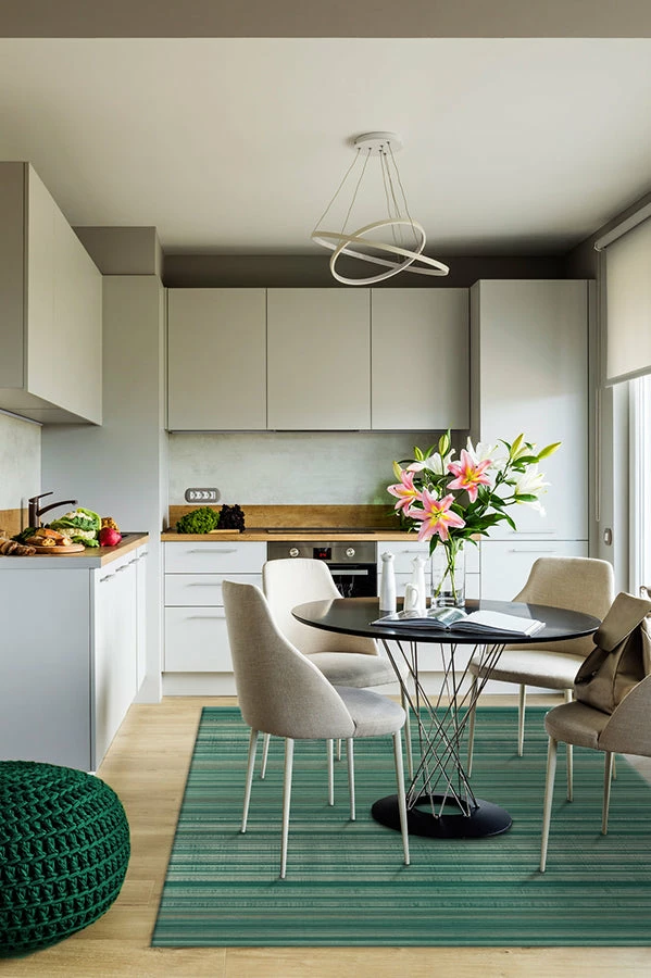 Buy β€οΈ Ruggable Coastal Linear Stripe Aqua Rug 𧨠- Image 4