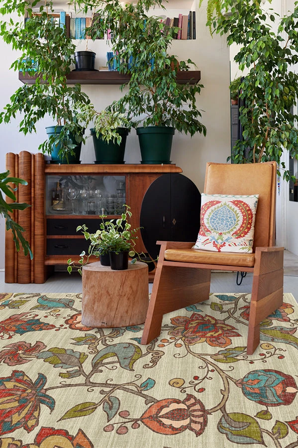 Best deal π Ruggable Frida Floral Natural Rug π - Image 4