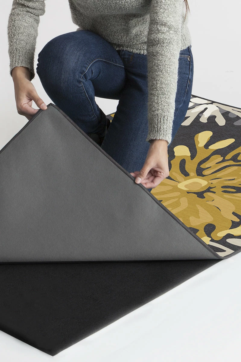 New π Ruggable Genevieve Floral Grey Rug π - Image 2