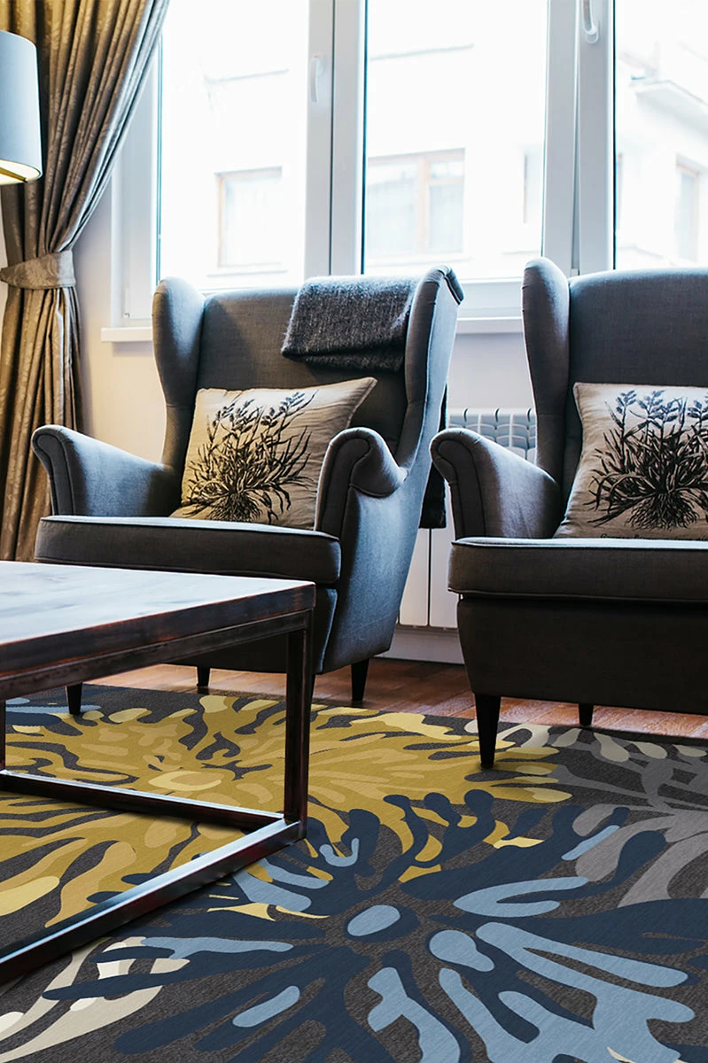 New π Ruggable Genevieve Floral Grey Rug π - Image 4