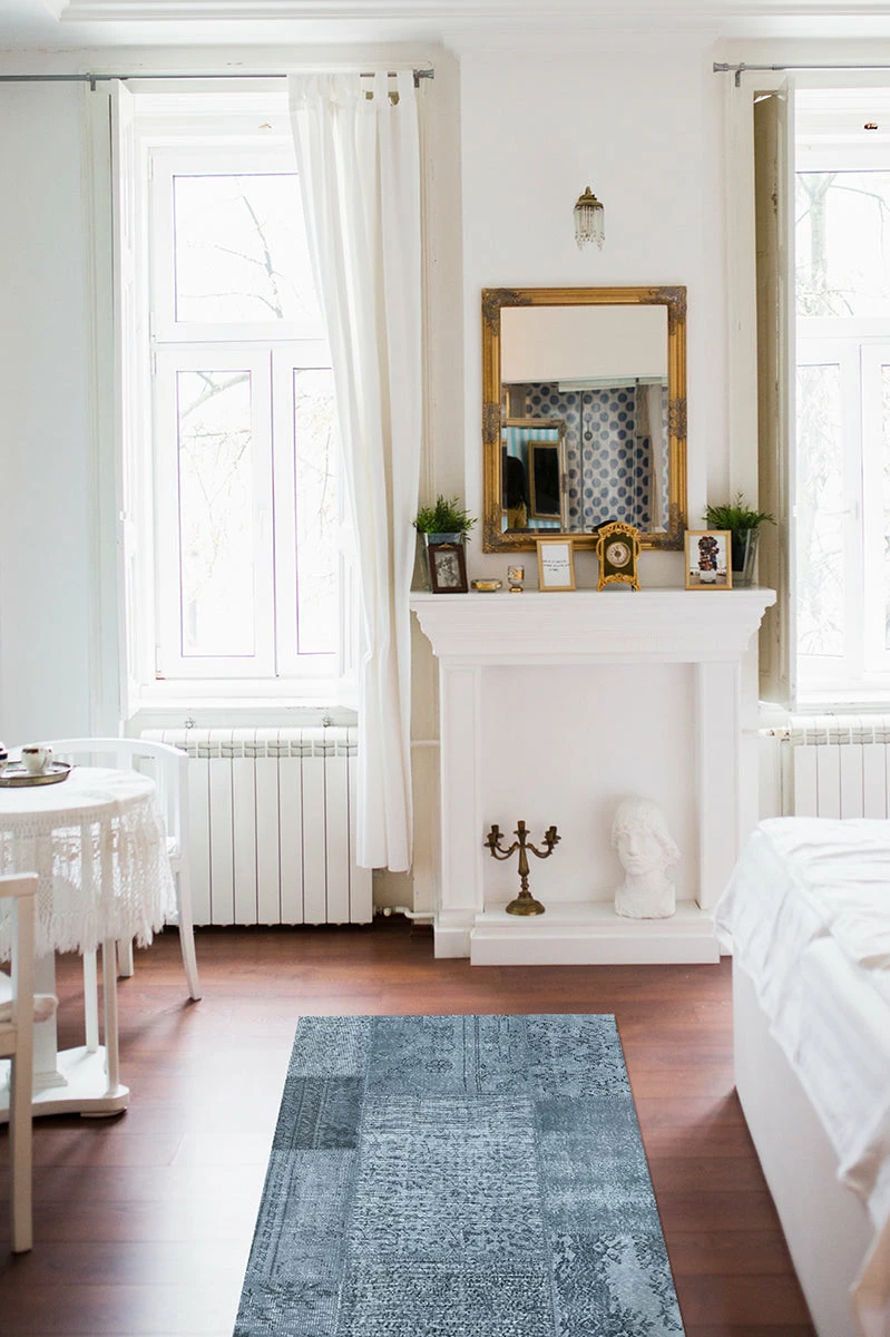 Best reviews of π€© Ruggable Patchwork Blue Rug β¨ - Image 8