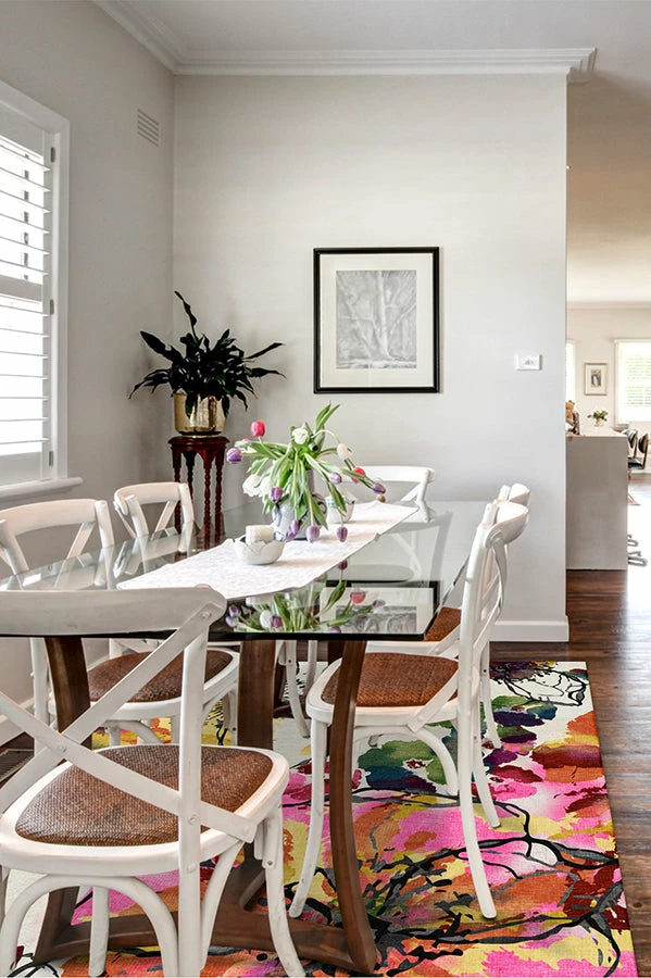 Outlet ✔️ Ruggable Watercolor Floral Multicolor Rug ❤️ - Image 4