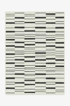 Brand new 🔔 Ruggable Broken Stripe Black Rug 🤩