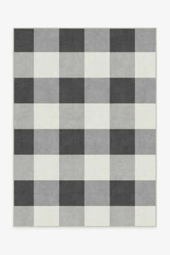Wholesale 🎉 Ruggable Buffalo Plaid Black & White Rug 😀
