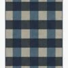 Hot Sale ⌛ Ruggable Buffalo Plaid Blue & Ivory Rug ✔️