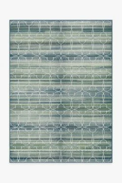 Promo ⌛ Ruggable Casablanca Blue Green Rug ⌛