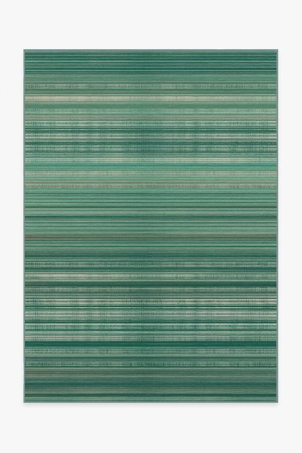 Buy β€οΈ Ruggable Coastal Linear Stripe Aqua Rug π§¨