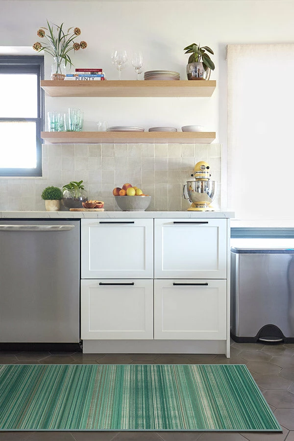 Buy β€οΈ Ruggable Coastal Linear Stripe Aqua Rug 𧨠- Image 8