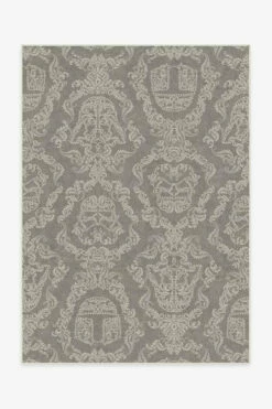 Promo 🔔 Ruggable Dark Side Damask Stone Rug 🥰