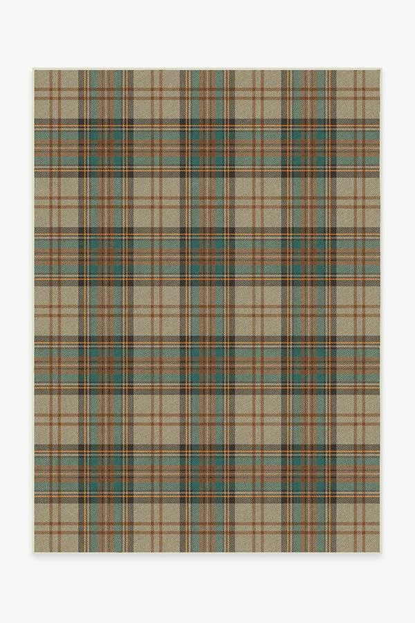 New π Ruggable π Dress Stewart Tartan Khaki Rug π - Image 2