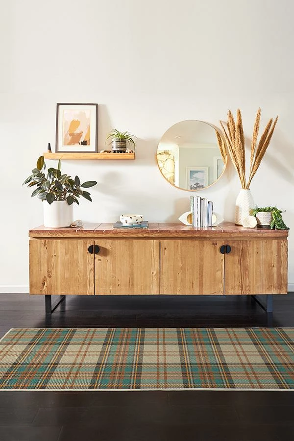 New π Ruggable π Dress Stewart Tartan Khaki Rug π - Image 8