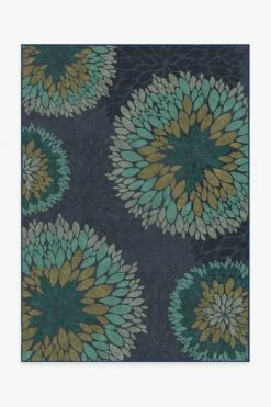 Best Sale 😉 Ruggable Sale Floral Medallion Navy Rug 🎉
