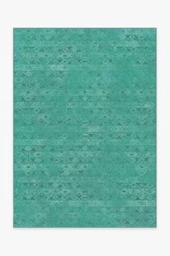 Outlet 😉 Ruggable Gabbeh Teal Blue Rug ❤️