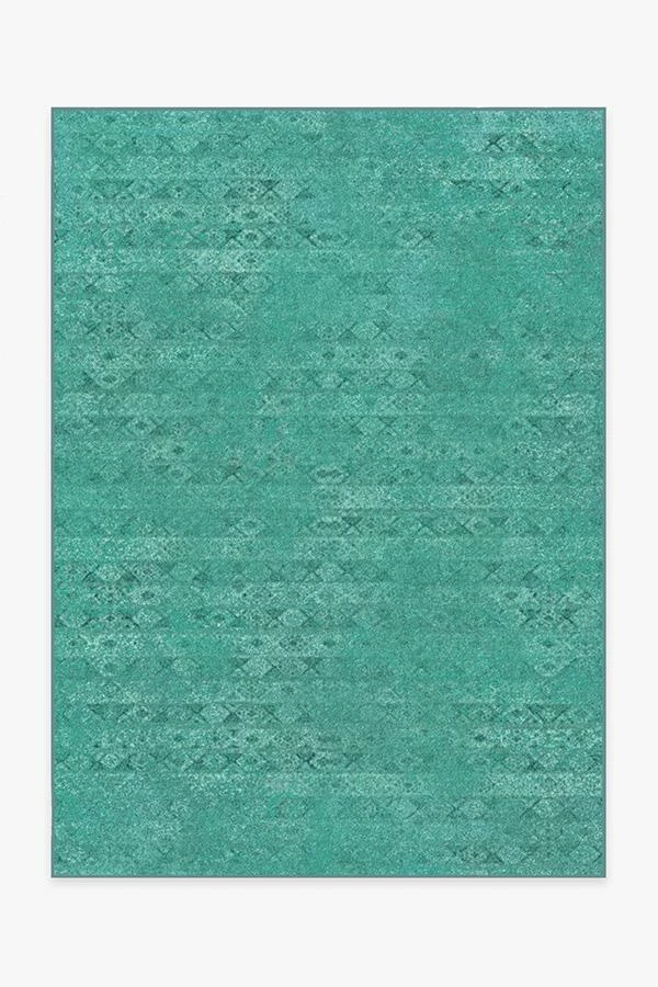 Outlet π Ruggable Gabbeh Teal Blue Rug β€οΈ - Image 2