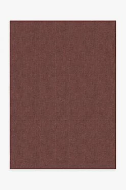 Deals ⭐ Ruggable Heathered Solid Burgundy Rug ❤️