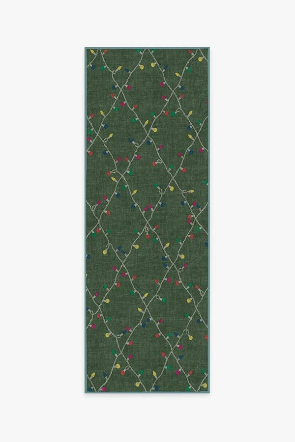 Best Pirce βοΈ Ruggable Holiday Lights Green Rug π - Image 5