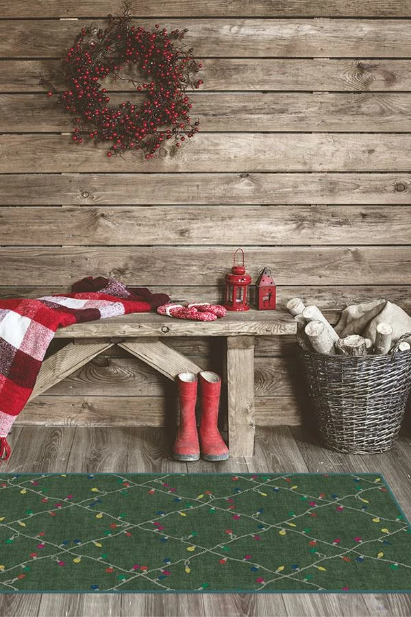 Best Pirce βοΈ Ruggable Holiday Lights Green Rug π - Image 8