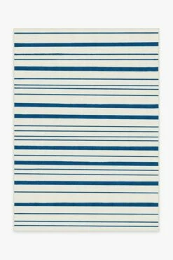 Hot Sale 🛒 Ruggable Hudson Stripe Indigo Rug 🎁