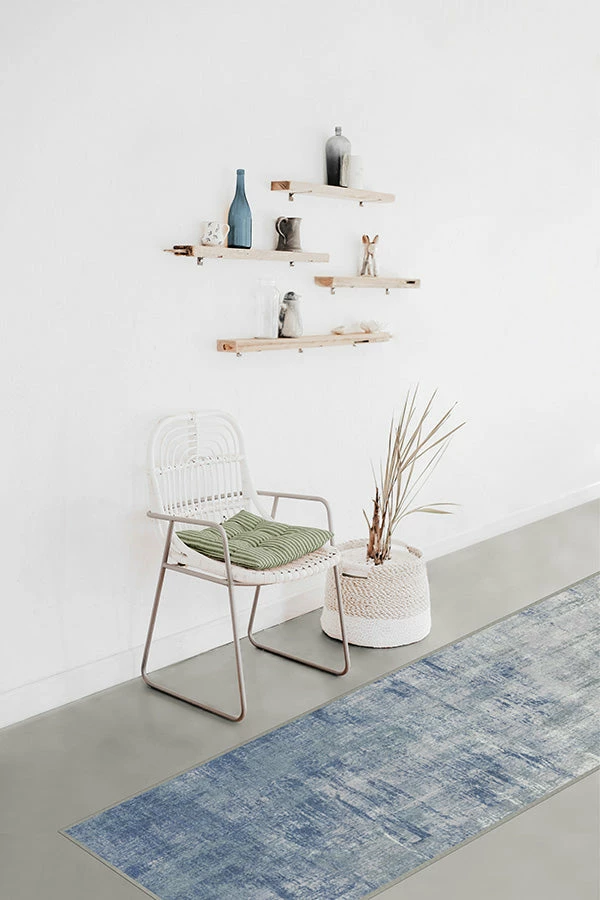 New β Ruggable Impasto Slate Blue Rug π - Image 8