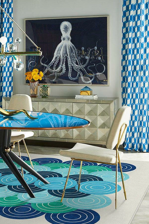 Outlet π Ruggable Jonathan Adler Biba Blue Green Rug π - Image 4