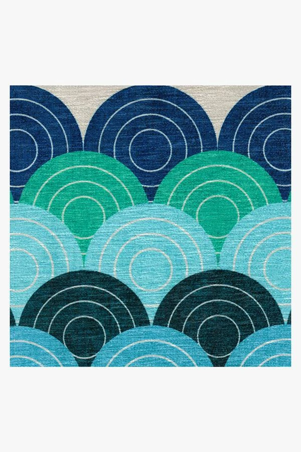 Outlet π Ruggable Jonathan Adler Biba Blue Green Rug π - Image 3