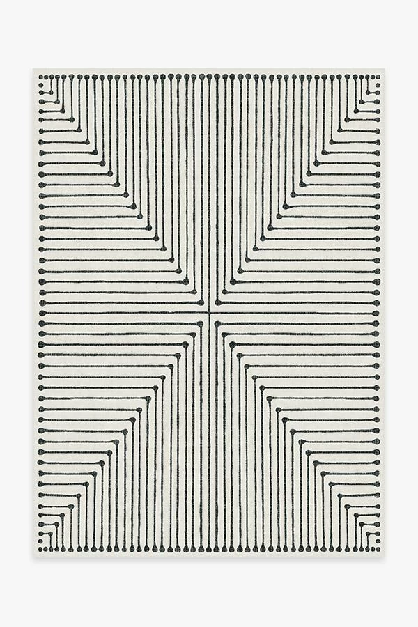 Best reviews of β Ruggable Jonathan Adler Inkdrop Black & Ivory Rug π