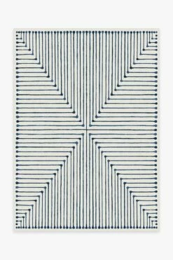 New 🔥 Ruggable Jonathan Adler Inkdrop Slate Blue Rug 🌟
