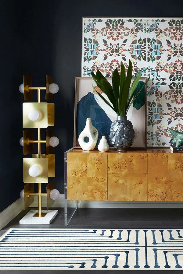 New π₯ Ruggable Jonathan Adler Inkdrop Slate Blue Rug π - Image 8