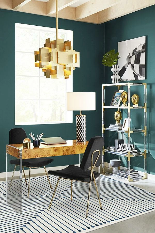 New π₯ Ruggable Jonathan Adler Inkdrop Slate Blue Rug π - Image 4