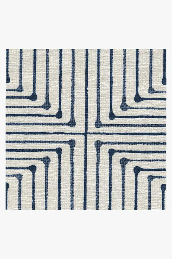 New π₯ Ruggable Jonathan Adler Inkdrop Slate Blue Rug π - Image 7