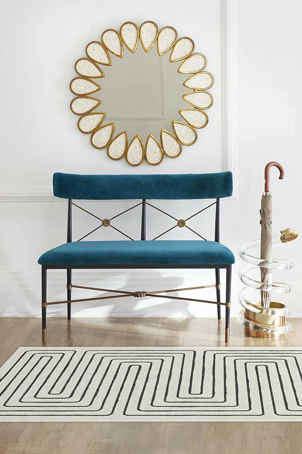 Cheapest 𧨠Ruggable Jonathan Adler Labyrinth Black & Ivory Rug π - Image 8