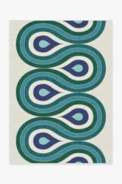 Deals 🥰 Ruggable Jonathan Adler Milano Peacock Rug ❤️