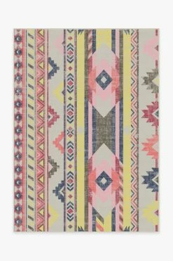 New ⌛ Ruggable Kilim Batik Pink Rug ⌛