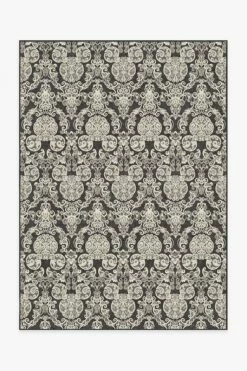 Cheapest 😍 Ruggable Mickey Damask Charcoal Rug 🔥