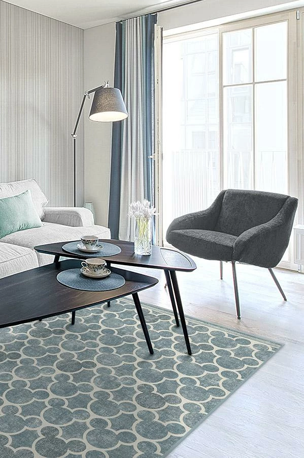 Best Sale βοΈ Ruggable Mickey Trellis Slate Rug π - Image 4