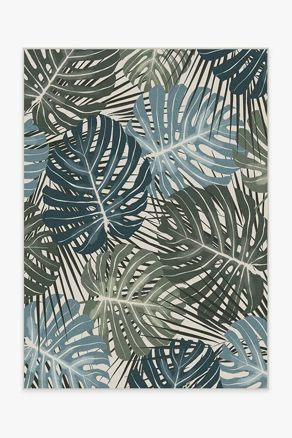 Cheap 𧨠Ruggable Sale Monstera Jade Rug β