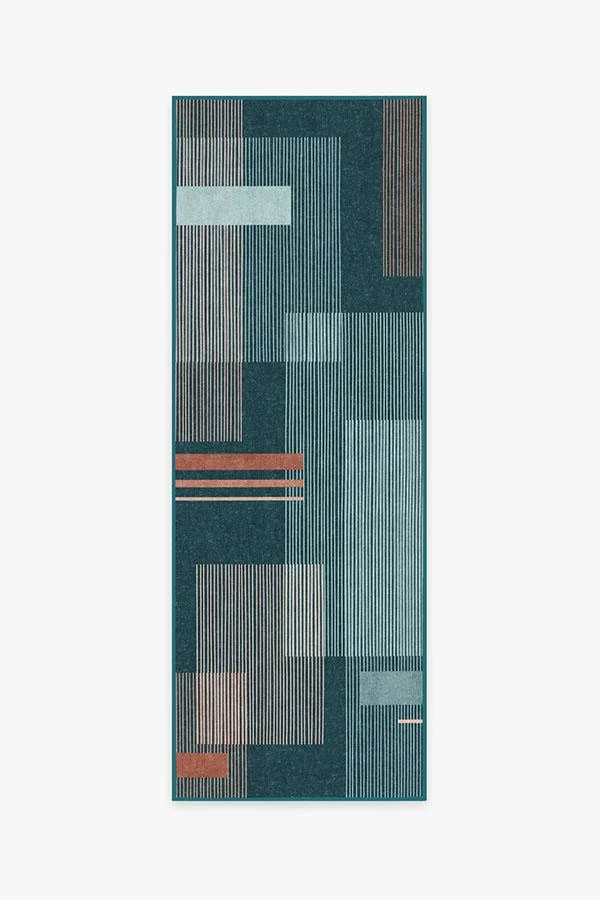 Buy βοΈ Ruggable Sale Quadra Teal Rug β¨ - Image 5