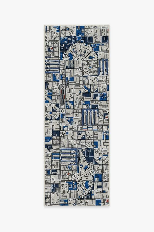 New β Ruggable Smugglers Geo R2D2 Blue Rug π - Image 5
