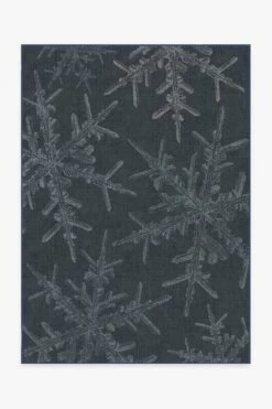 Hot Sale 🎉 Ruggable Snowflake Navy Rug ⭐