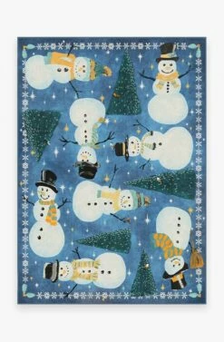 Cheap ⭐ Ruggable Snowy Soiree Navy Rug ❤️