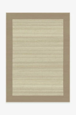 Cheap 🎁 Ruggable Solid Bordered Natural Rug 🥰