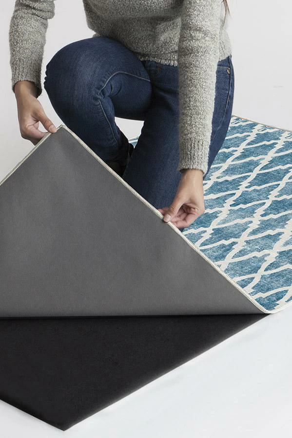 Outlet 🌟 Ruggable Soraya Trellis Blue Rug 👍 - Image 2