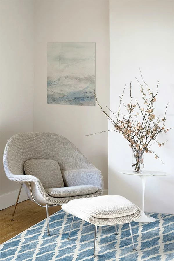 Outlet 🌟 Ruggable Soraya Trellis Blue Rug 👍 - Image 4