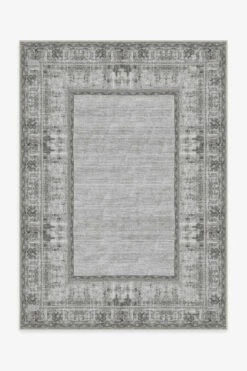 Discount 🧨 Ruggable Vintage Daisy Bordered Grey Rug ❤️