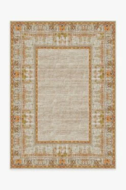 Best reviews of 🎉 Ruggable Vintage Daisy Bordered Tangerine Rug 👍