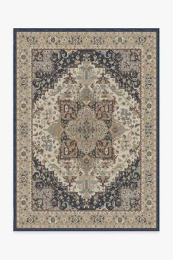 Top 10 👍 Ruggable Vintage Heriz Ivory Blue Rug ❤️
