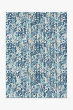 Best deal 😀 Ruggable Watercolor Herringbone Blue Rug ✨