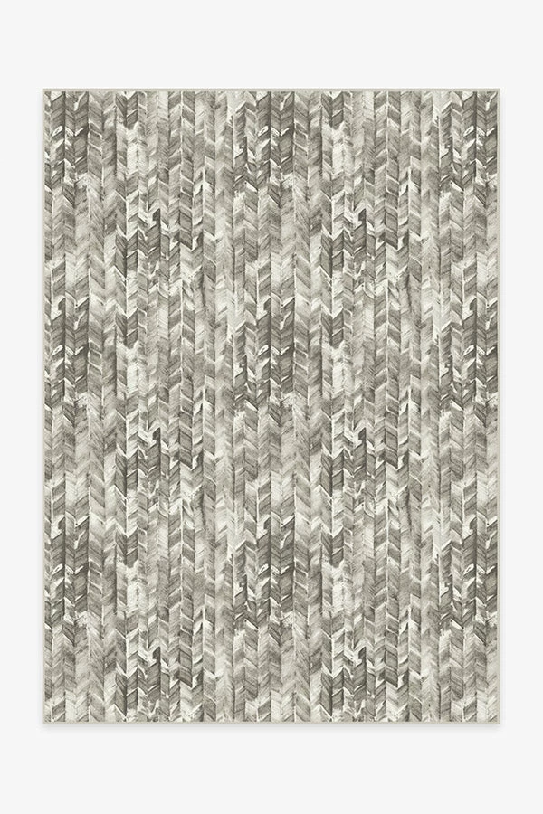 Wholesale π Ruggable Watercolor Herringbone Grey Rug β€οΈ - Image 2