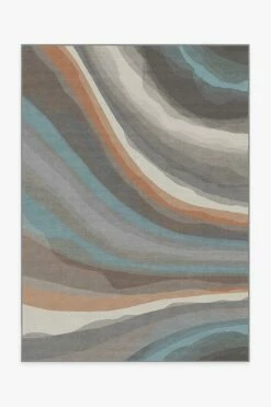Cheapest β Ruggable Watercolor Waves Sandstone Rug β€οΈ