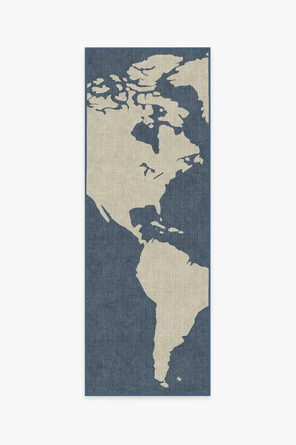 Cheap β€οΈ Ruggable World Map Blue Rug π - Image 5